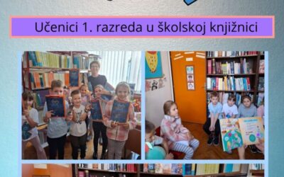 Prvi put u školskoj knjižnici / Први пут у школској библиотеци