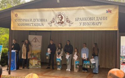 Učenica naše škole nagrađena na 19. KDM „Brankovi dani“ u Vukovaru / Ученица наше школе награђена на 19. КДМ „Бранкови дани“ у Вуковару