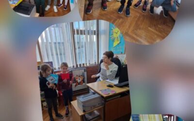 Prvi put u školskoj knjižnici / Први пут у школској библиотеци